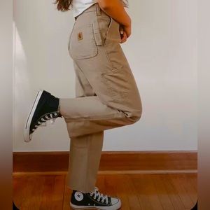 Viral Cut Off Carhartt Cargo Khaki Pants
